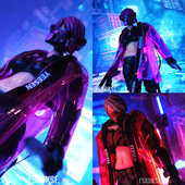 3.75寸赛博透明雨衣1 18兵人衣服适配酸雨暗源BFS可动玩具模型上