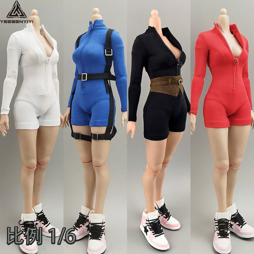 1/6女兵人衣服短裤高领性感连体12寸素体6分BJD娃娃衣服模型娃衣