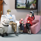 12兵人单人皮沙发12分娃娃BJD人偶搭配6寸娃衣配件场景配件8分
