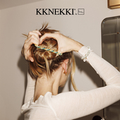 Kknekki法国女童彩色高弹力编织皮筋耐用头绳皮套少女进口发圈