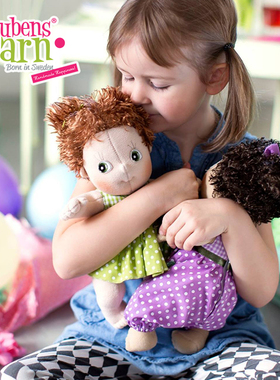 瑞典 Rubens Barn手工制作婴儿宝宝人型玩偶玩具 安抚布娃娃公仔