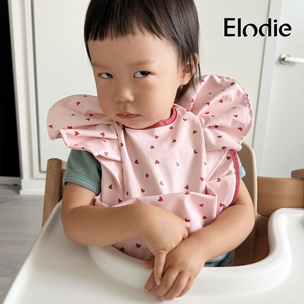 Elodie Details婴儿口水巾大口袋食饭兜宝宝防水围嘴围兜儿童罩衣