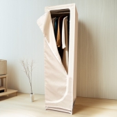 单人小号宿舍布衣柜出租房用简易衣柜组装 折叠收纳柜结实耐用防尘