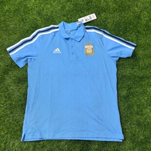 Adidas 阿根廷 2024美洲杯足球运动休闲短袖T恤POLO衫 IU2140