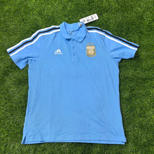 Adidas 阿根廷 2024美洲杯足球运动休闲短袖T恤POLO衫 IU2140