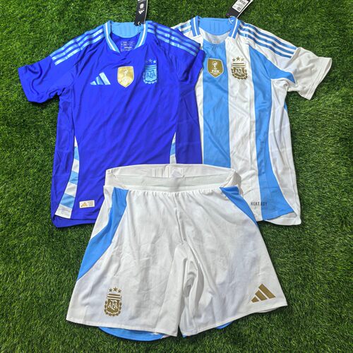Adidas 阿根廷 2024美洲杯主场客场球迷版球衣球员版足球服球裤