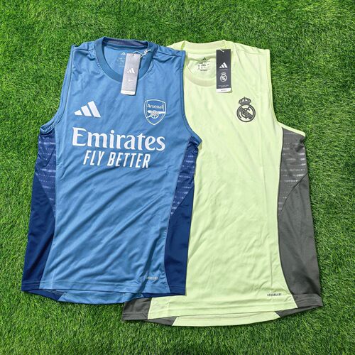 Adidas 阿森纳 皇马 2526足球无袖背心赛前训练服 jj1813 jp3982