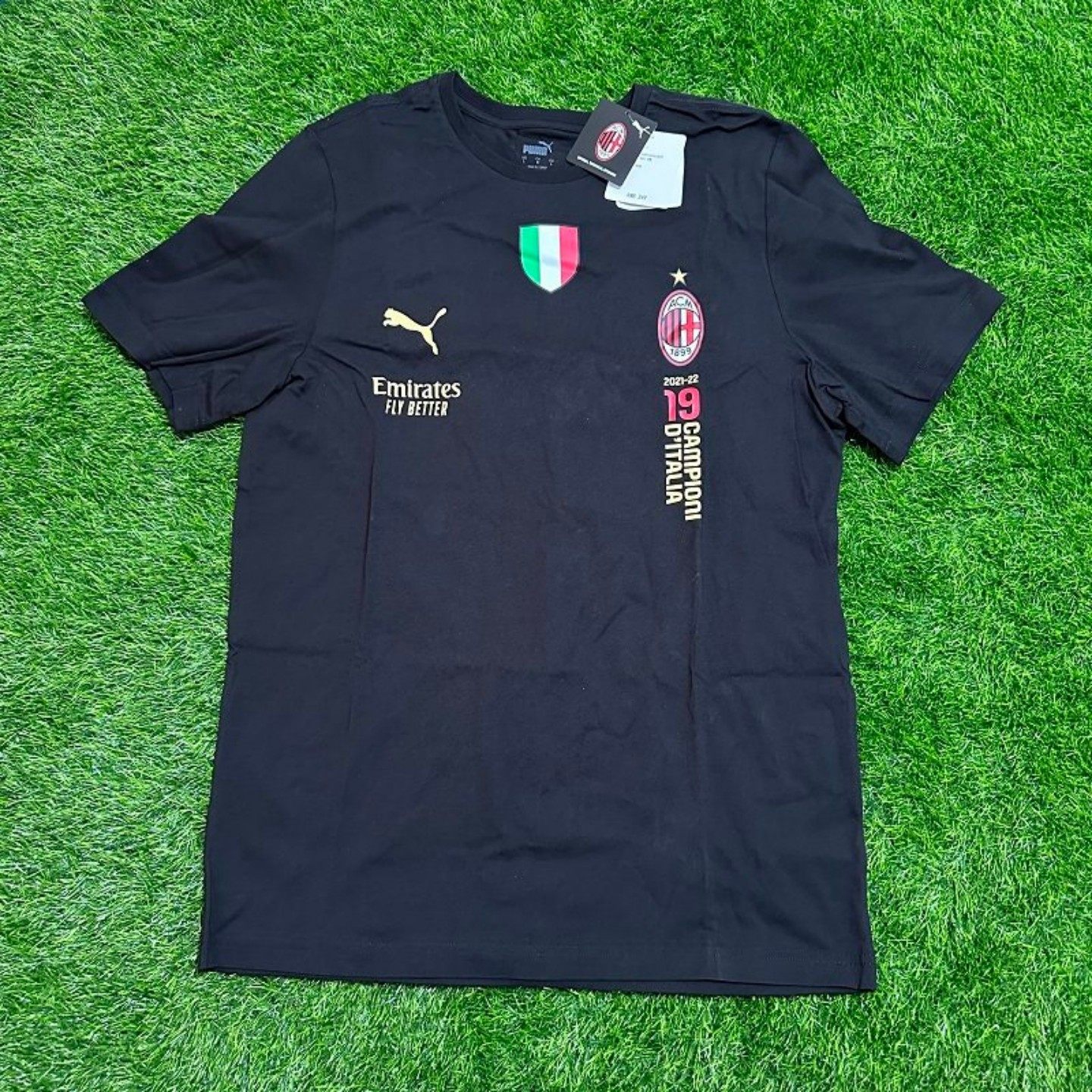 PUMA AC米兰 大童儿童青少年运动休闲足球短袖球迷冠军纪念T恤,运动/瑜伽/健身/球迷用品,足球服,淘宝优惠券,粉丝福利购,淘宝优惠卷