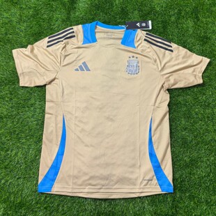 Adidas 阿根廷 2024美洲杯球员版赛前足球训练服球衣 iq0816