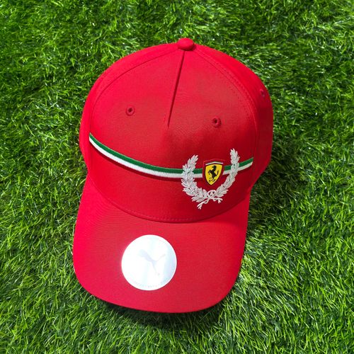 PUMA法拉利联名2024赛季F1意大利站限定款赛车运动休闲棒球帽