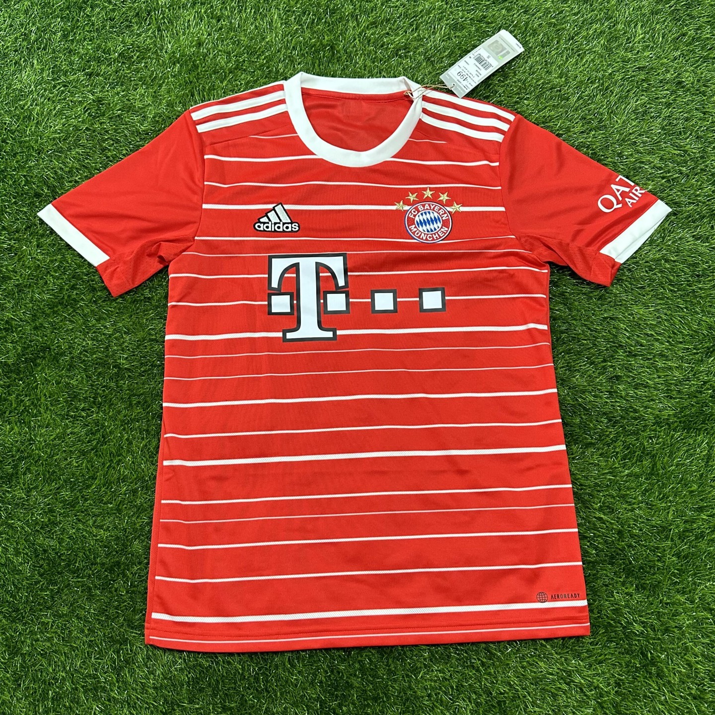 Adidas 拜仁 拜仁慕尼黑 2223主场大童儿童短袖球衣足球服 h64095