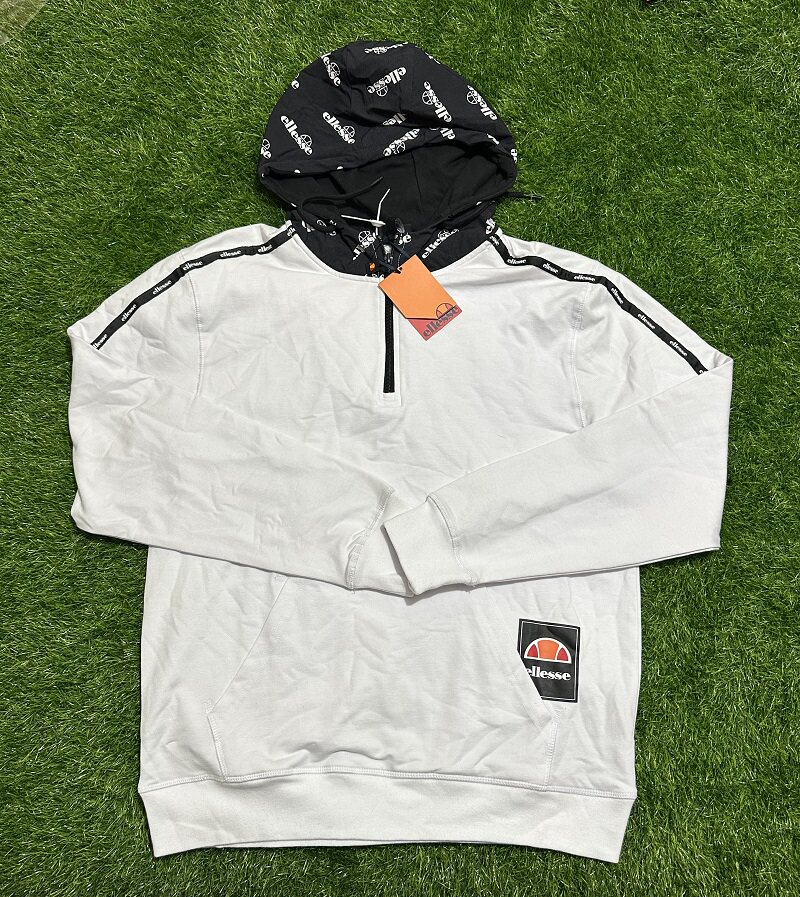 ELLESSE 트렌디 브랜드 남성 및 여성 스포츠 패션 재킷 캐주얼하고 편안하며 활용도가 높은 풀오버 후드 스웨트셔츠