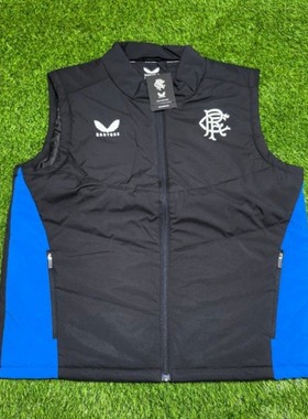 Castore 格拉斯哥流浪者 2324赛季苏格兰足球训练运动保暖棉马甲