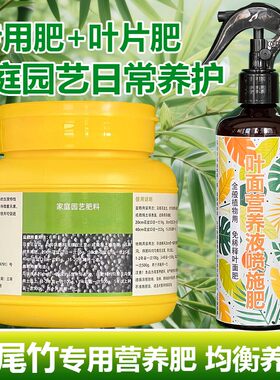 凤尾竹专用肥料养殖绿植花盆栽夏威夷竹专用土养护营养液叶面肥料