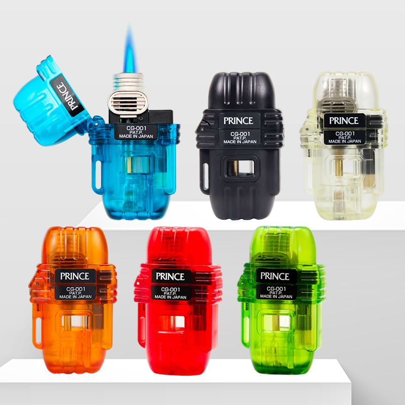 日本PRINCE王子雪茄打火机CG-001系列便携大容量单火焰可充气