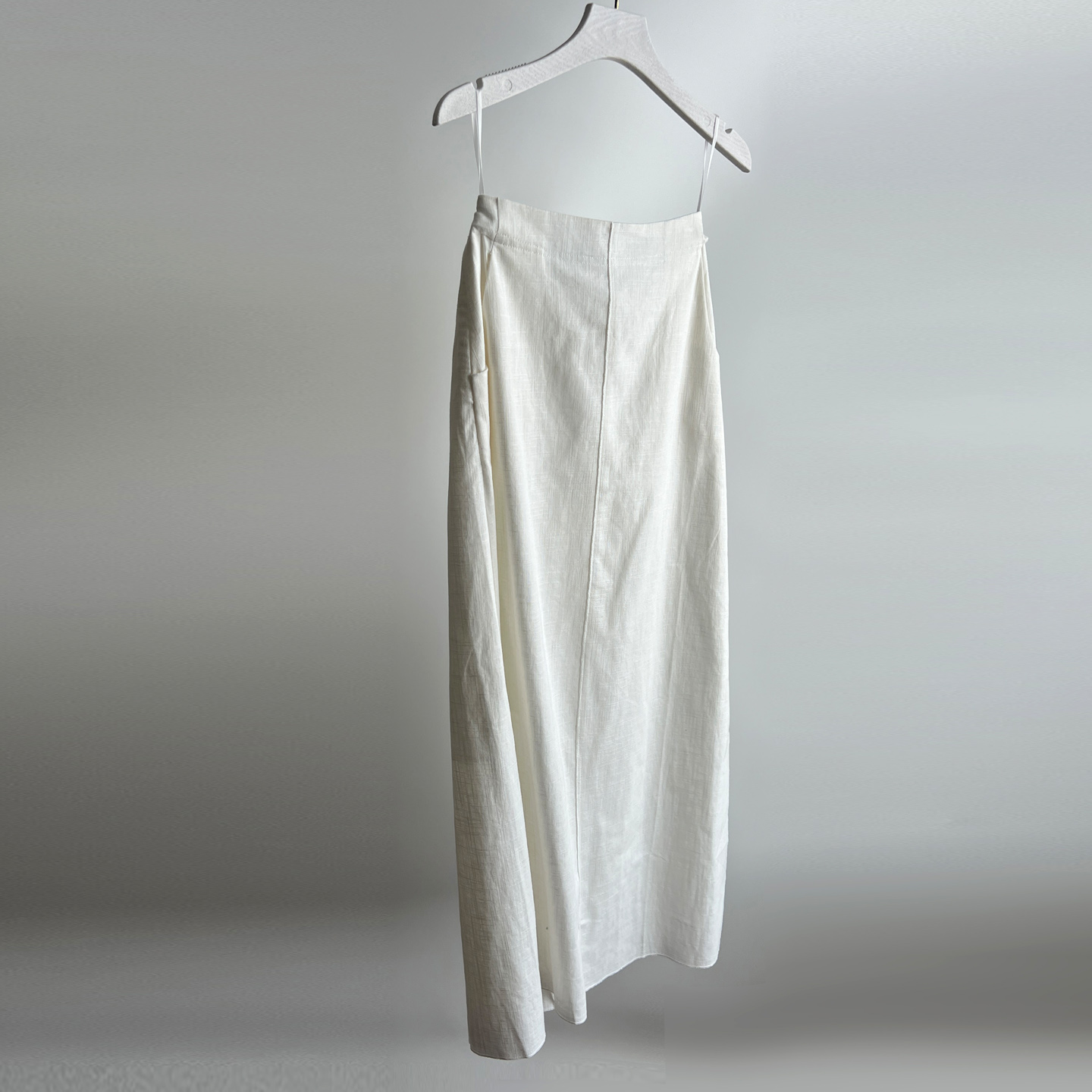 100%亚麻舒适中长款直筒半身裙女