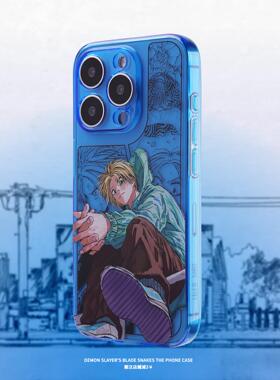 坂本日常手机壳适用iphone16promax朝仓信苹果15pro磨砂13荧光蓝色12PRO保护套二次元动漫周边