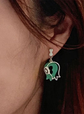 新款现货高版喷射战士2(Splatoon2)小姬饭田耳环耳夹款斯普拉遁3