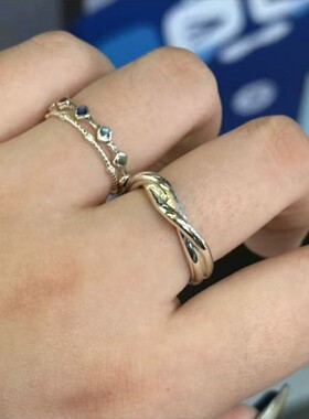 穆祉丞演唱会同款流光戒指小众设计高级感冷淡风粉丝应援周边指环