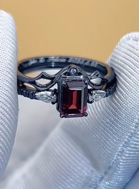 高品质新款恋与深空秦彻100级牵绊红钻戒指同款奢华高级气质高级