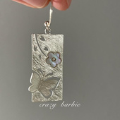 新款 耳坠耳饰配饰 AB面耳环耳挂春季 高版 蝴蝶与花