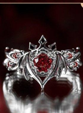 高品质新款月下誓约予爱以心誓约戒指游戏周边简约二次元cos指环