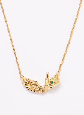 新款现货BasicUnit基本单元高级感K18镀金吊坠项链锁骨链饰品