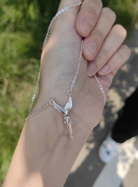 新款恋与深空祁煜鱼尾标同人锁骨链鱼尾海神鱼尾镖项链鱼推深海套