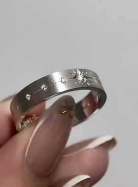 高品质新款cos生日礼物沈星回戒指深空星星婚戒手作戒指