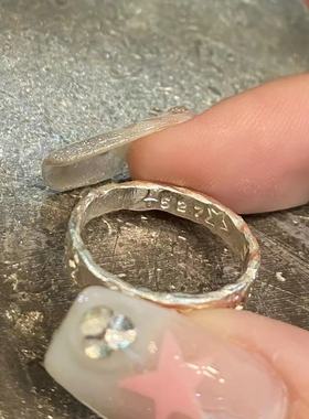 高品质现货SEVENTEEN克拉团戒崔胜澈权顺荣徐明浩金珉奎锤纹戒指