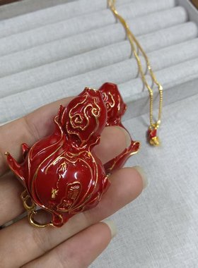 高品质保色lovebuff争先红葫芦项链黑神话悟空挂件背包挂件