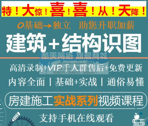 房建施工建筑结构识图一日通监理员施工员技术工程师实战教程视频