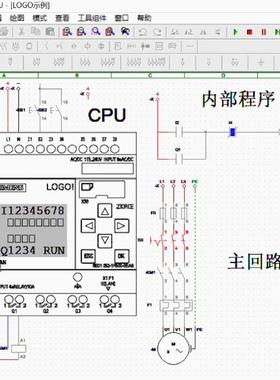 电气电路设计仿真模拟软件CADe SIMU,可仿真PLC 电工绘图画图设计