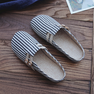 百搭女鞋 外穿包头半拖鞋 无后跟懒人拖韩版 新款 软底平底拖女 女夏季