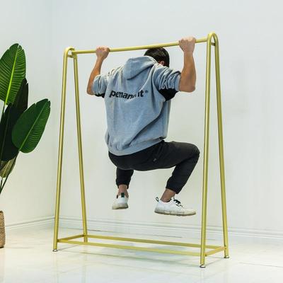 衣架服装店专用展示架落地式铁艺货架金色女装挂衣杆中岛架陈列架