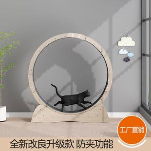 貓咪跑步機(jī)大滾輪跨境玩具寵物運(yùn)動健身貓玩具實(shí)木多層貓跑輪