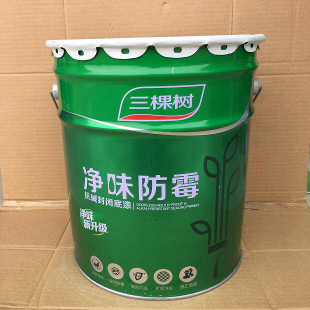 三棵树漆净味防霉抗碱封闭底漆乳胶漆家用墙面漆内墙防潮涂料20kg