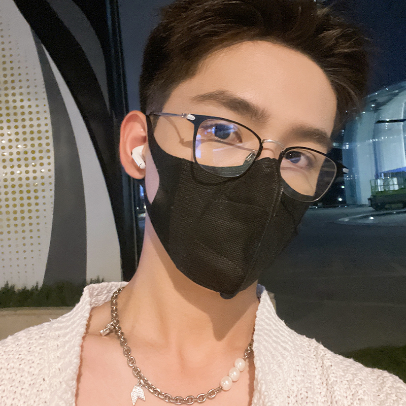 眉线钛金属超轻纯钛近视眼镜男款可配度数防蓝光防辐射变色近视镜