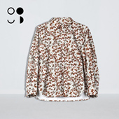 短款 纯棉宽松长袖 法式 未知未觉25冬新品 复古碎花衬衫 女W443C11317