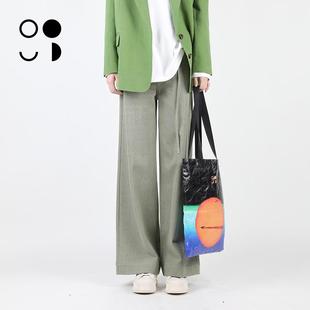 未知未觉2025春装新品裤子W411K11639