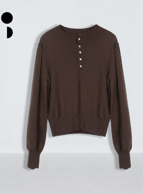 未知未觉短款套头修身长袖柔软优雅气质高级感毛衣女W335M29633