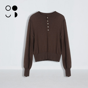 柔软优雅气质高级感毛衣女W335M29633 长袖 未知未觉短款 套头修身