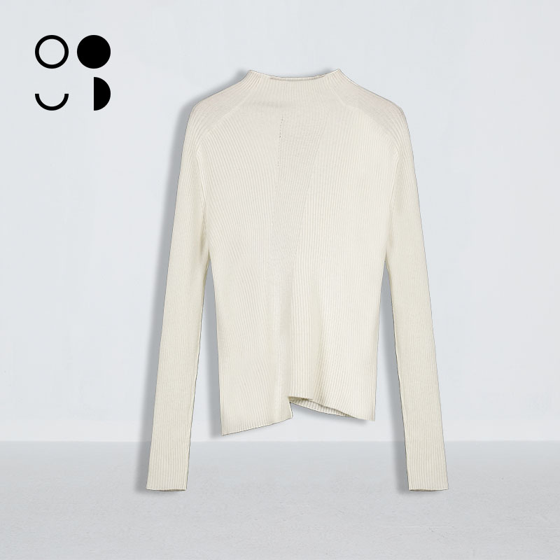 简约秋季新款羊毛针织衫半高领