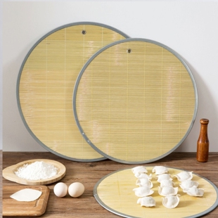 竹制盖帘饺子帘子家用水饺篦子水饺子垫盖垫多层盘圆形放饺子托盘