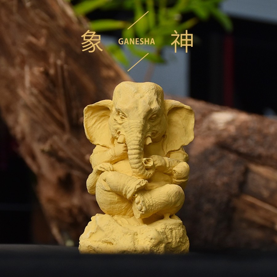 dame大象汽车摆件家居饰品香薰招财风水神象车载香水高档桌面装饰