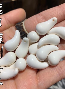 鹿角雕刻手工卡子趣味雕刻DIY