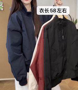 美式高街棒球服外套女新款百搭情侣炸街潮宽松休闲夹克上衣中学生