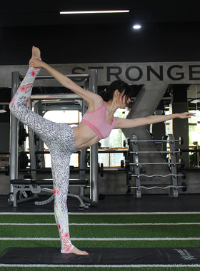 运动紧身裤女外穿女神瑜伽显瘦速干透气提臀跑步训练裤健身房弹力