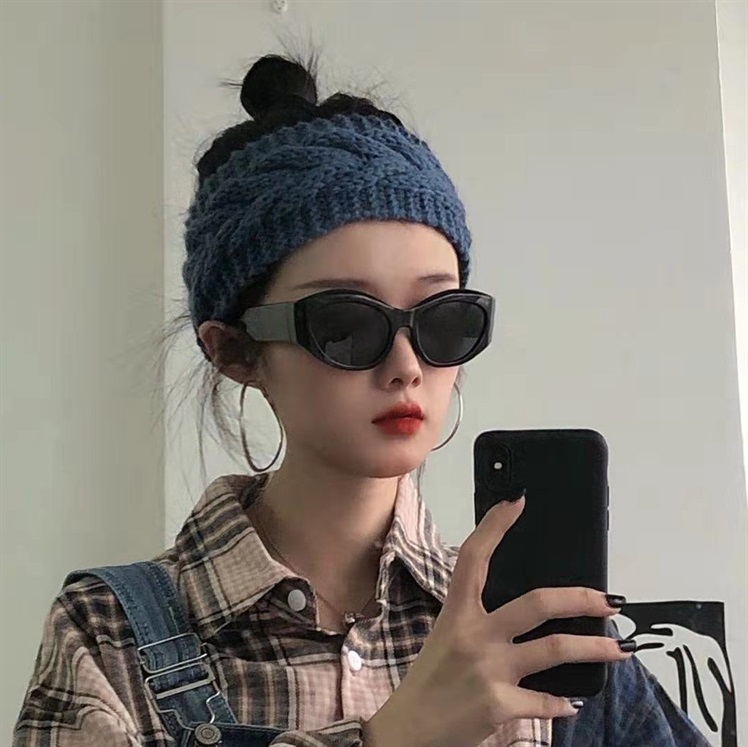 网红毛线弹力洗脸束发带女韩版外戴宽边编针织头带潮秋冬发饰发箍