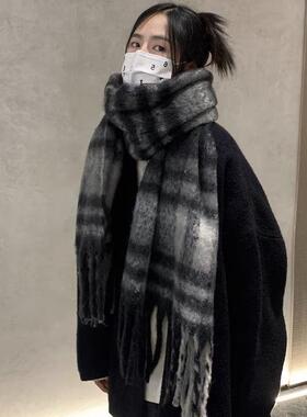 韩版流苏加厚保暖高级感情侣围脖
